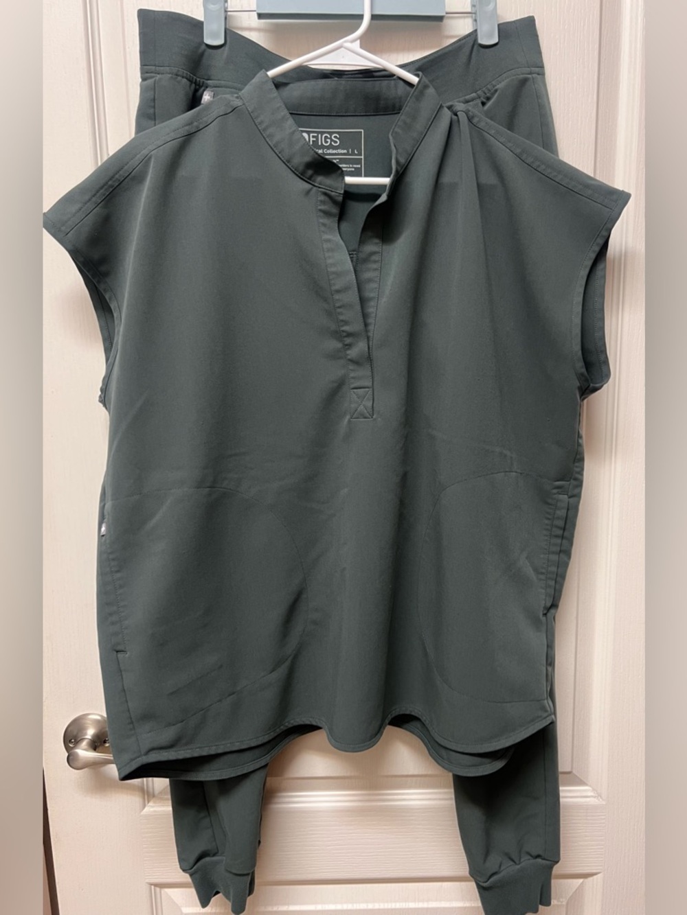 Figs Womens Scrub Set Large Rafaela Top Zamora Joggers BONSAI